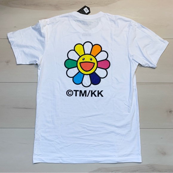 The broad museum x takashi murakami kaikai kiki flower short sleeves white tee - Picture 1 of 4